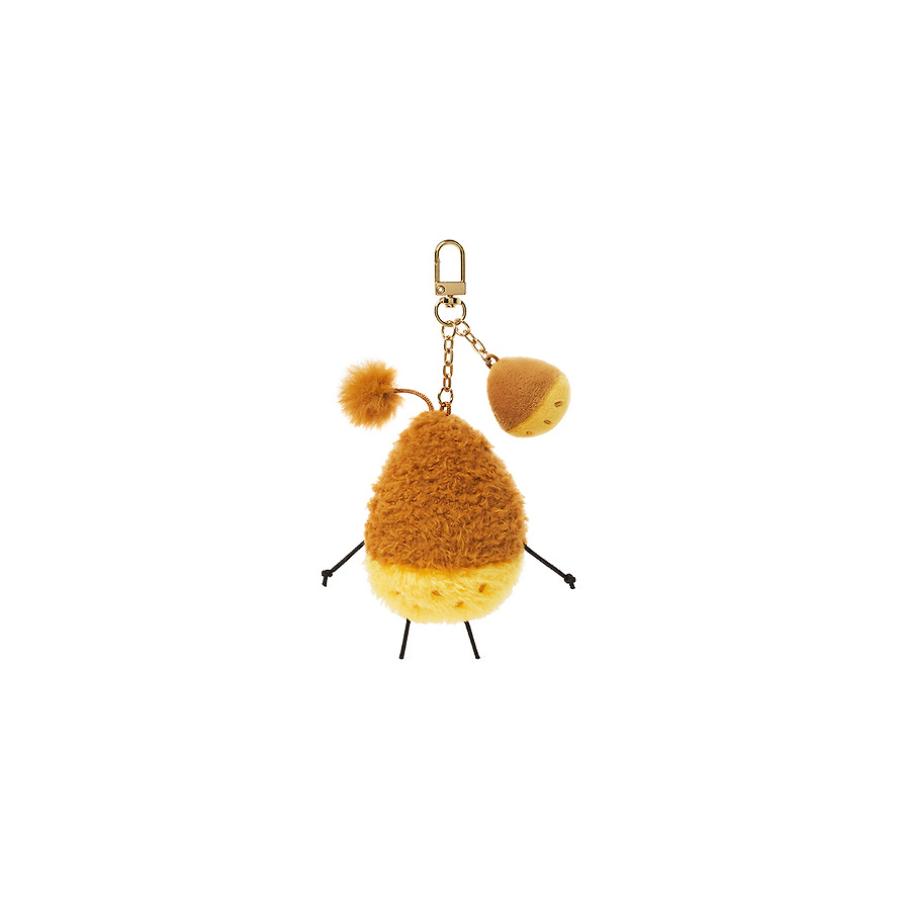 Kakao Friends - Choonguma Bamguma Mini Fluffy Doll Keyring