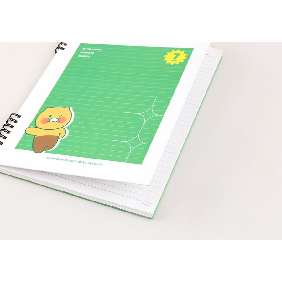 Kakao Friends - Vivid Hardcover Line Spring Notebook (Choonsik)