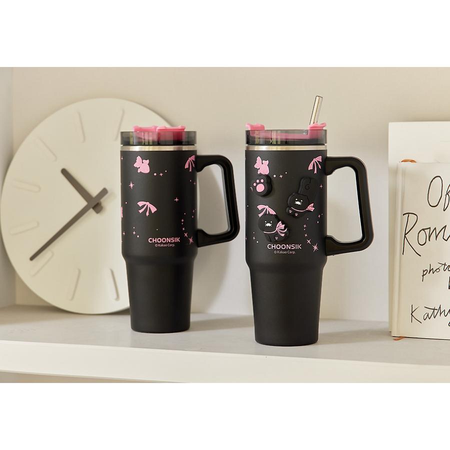Kakao Friends - Black Choon Magnet Deco Tumbler
