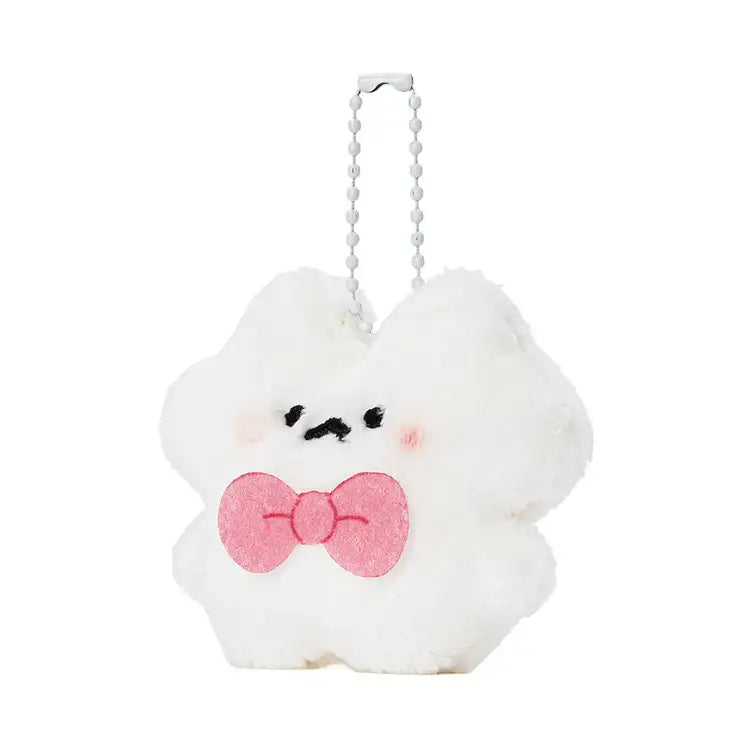 Kakao Friends - Ddoangzzi Whiteto Ribbon Doll Keyring