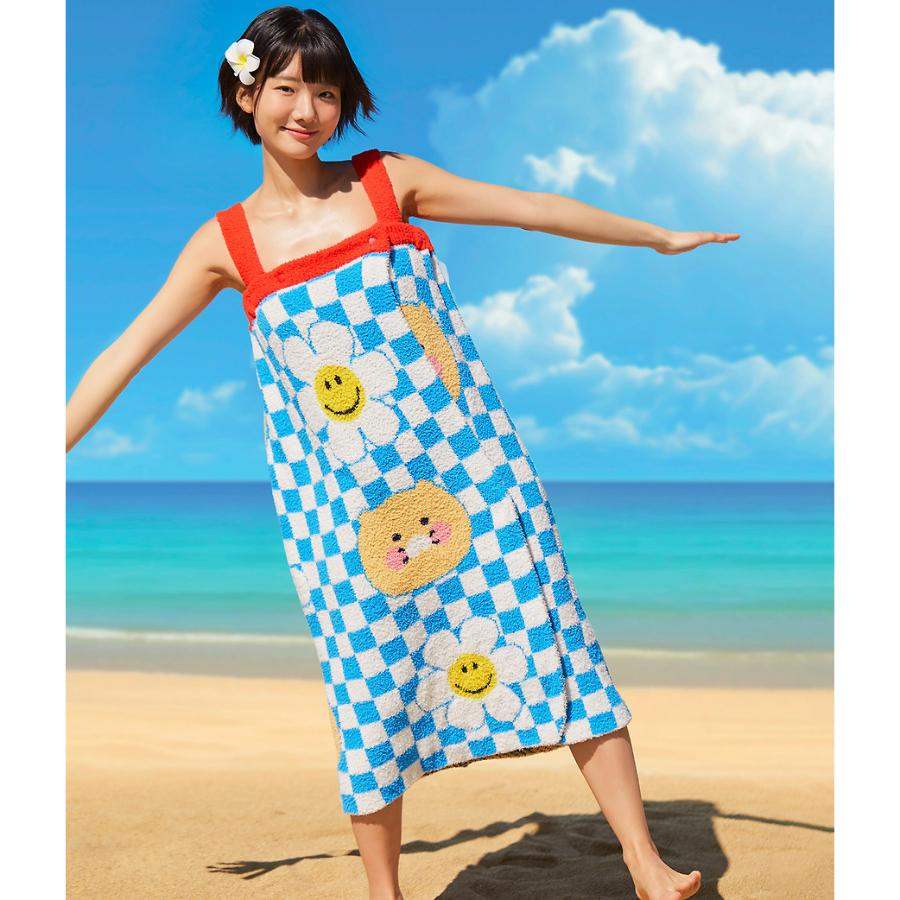 Wiggle Wiggle x Kakao Friends - Choonsik Bath Wrap Towel - Wiggle Wiggle x Kakao Friends - Bathrobe - Harumio