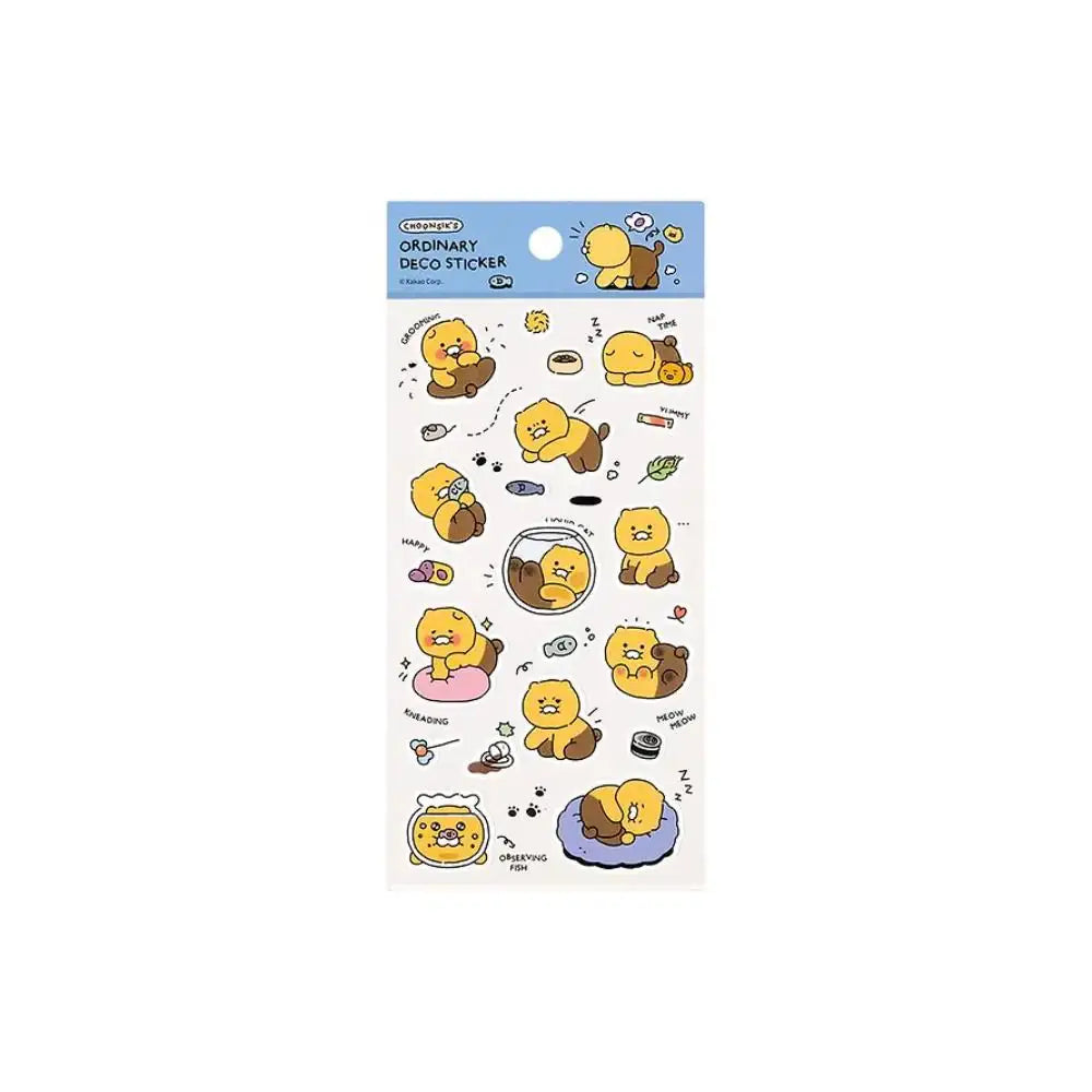 Kakao Friends - Choonsik Ordinary Deco Sticker - Kakao Friends - Sticker - Harumio