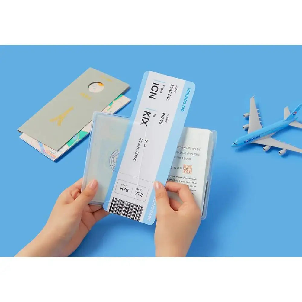 Kakao Friends - Maltese Airplane Passport Case - Kakao Friends - Passport Case - Harumio