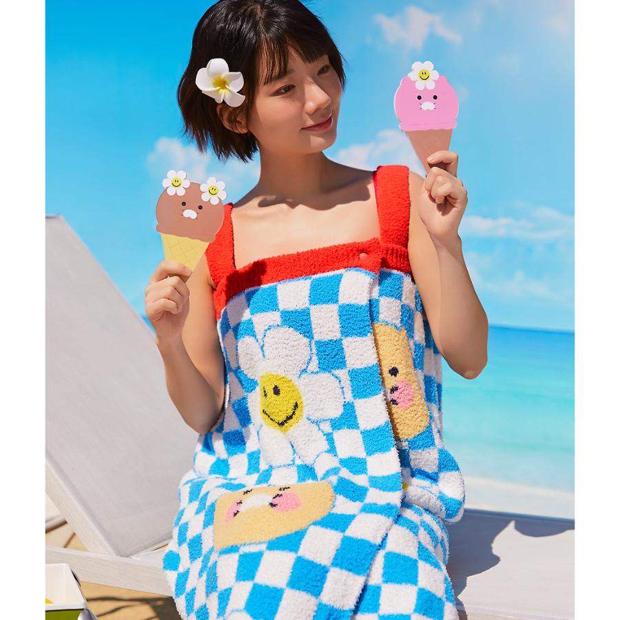 Wiggle Wiggle x Kakao Friends - Choonsik Bath Wrap Towel - Wiggle Wiggle x Kakao Friends - Bathrobe - Harumio