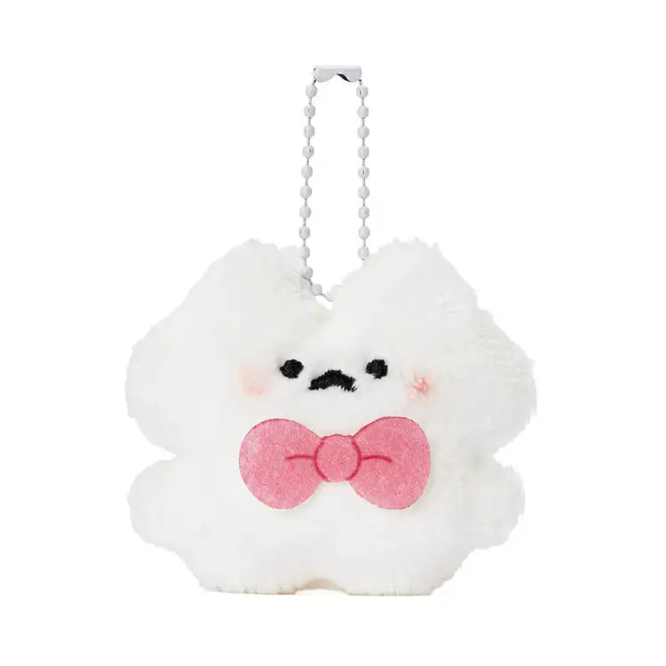 Kakao Friends - Ddoangzzi Whiteto Ribbon Doll Keyring