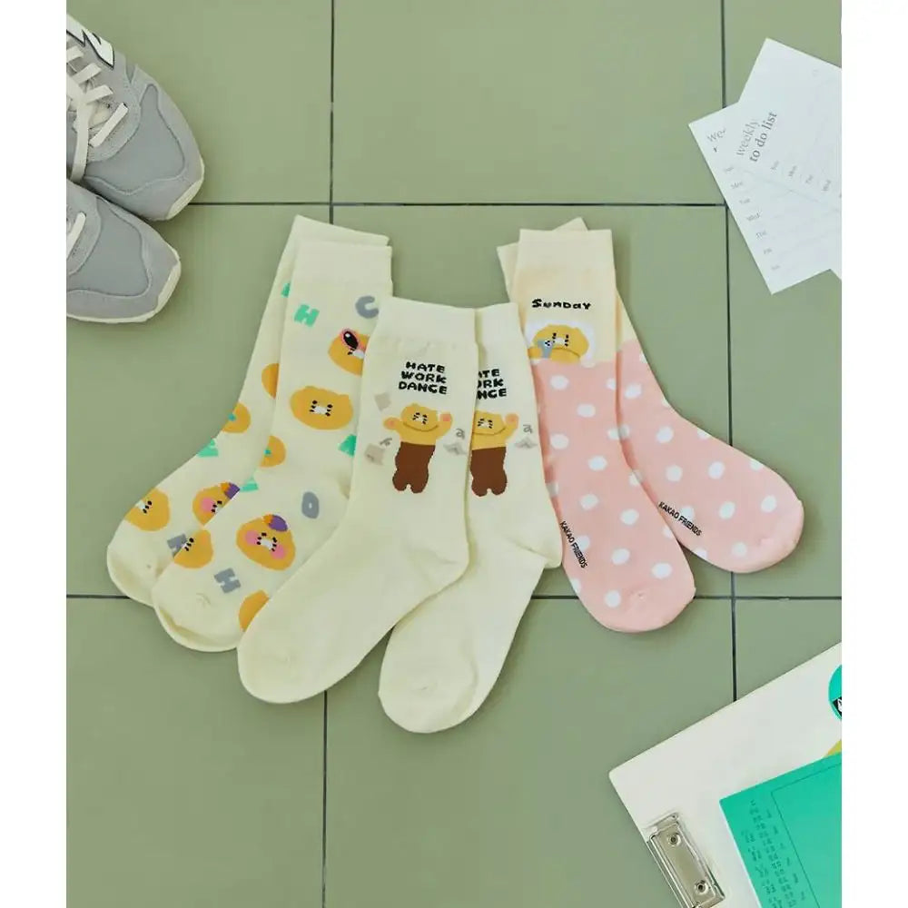 Kakao Friends - Choonsik Comfy Daily Socks - Kakao Friends - Socks - Harumio
