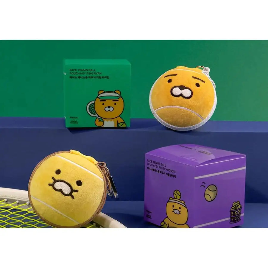 NASSAU x Kakao Friends - Face Tennis Ball Pouch Keyring - NASSAU x Kakao Friends - Keyring - Harumio