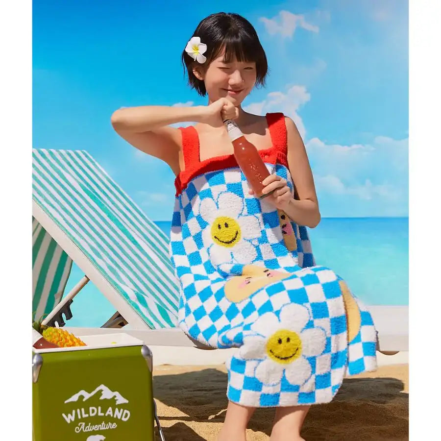 Wiggle Wiggle x Kakao Friends - Choonsik Bath Wrap Towel - Wiggle Wiggle x Kakao Friends - Bathrobe - Harumio