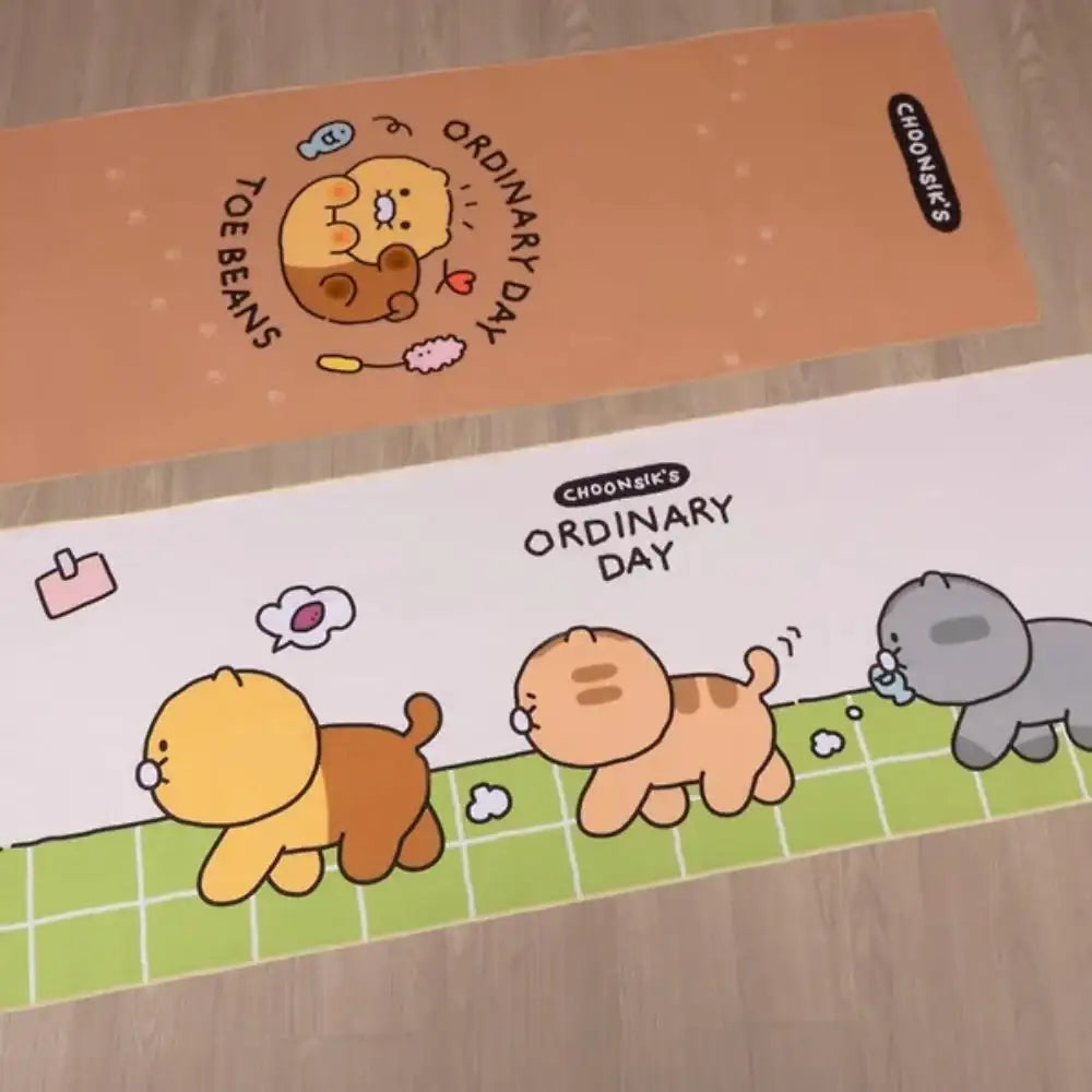 NASSAU x Kakao Friends - Choonsik Daily Yoga Mat Towel - Kakao Friends - Yoga Mat - Harumio