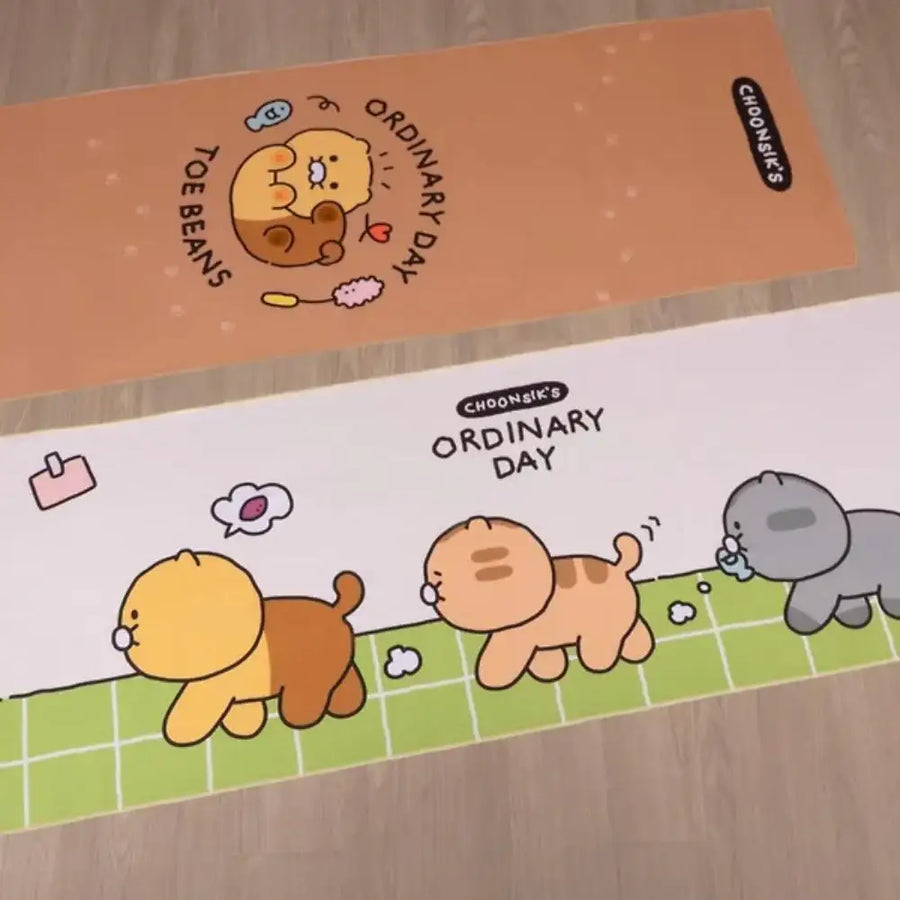 NASSAU x Kakao Friends - Choonsik Daily Yoga Mat Towel - Kakao Friends - Yoga Mat - Harumio