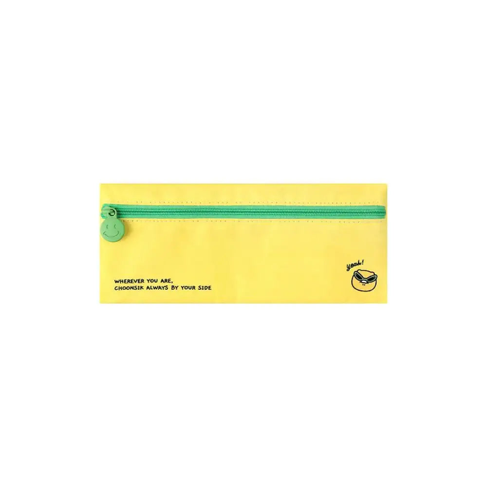 Kakao Friends - Seichee's Choonsik Fabric Flat Pencil Case - Kakao Friends - Pencil Case - Harumio