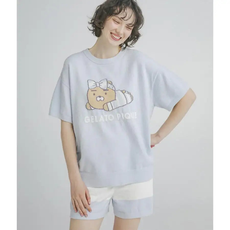 GELATO PIQUE X Kakao Friends - Ryan SMOOTHIE Pullover & Shorts Set - Kakao Friends - Pajama Set - Harumio