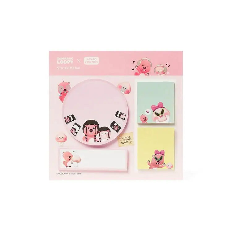 Kakao Friends x Zanmang Loopy - Apeach Sticky Note - Kakao Friends x Zanmang Loopy - Sticky Notes - Harumio