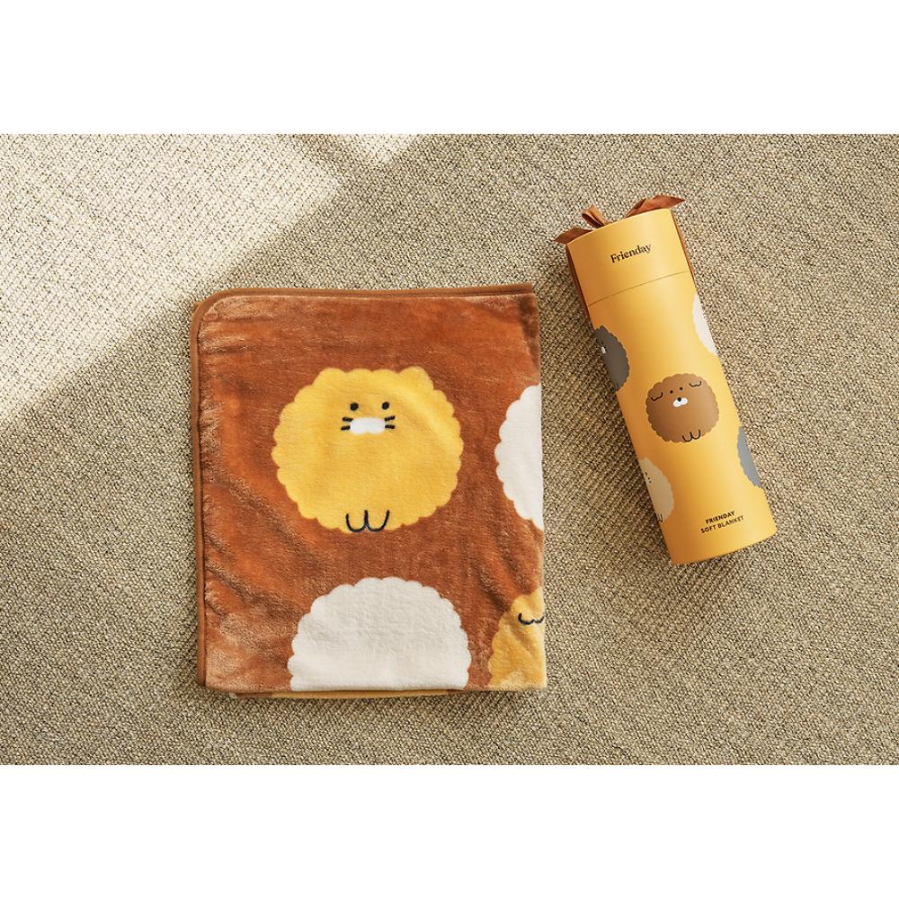 Kakao Friends - FRIENDAY Choonsik Gift Pack Knee Blanket (Brown)