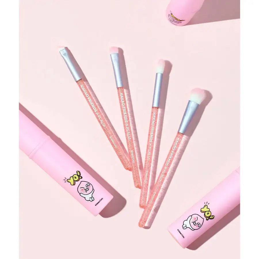 FLALIA x Kakao Friends - Apeach Brush Kit 4 Types - Kakao Friends - Makeup Brushes - Harumio