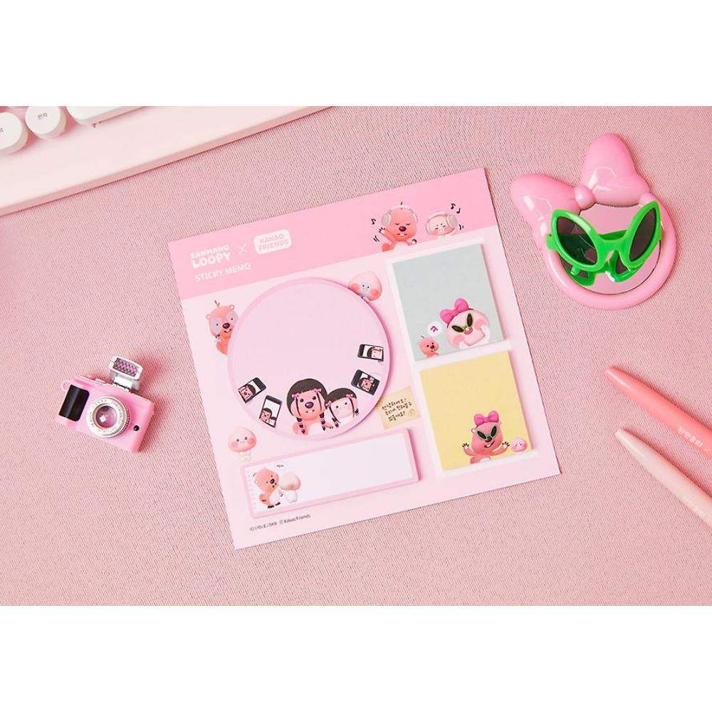 Kakao Friends x Zanmang Loopy - Apeach Sticky Note - Kakao Friends x Zanmang Loopy - Sticky Notes - Harumio