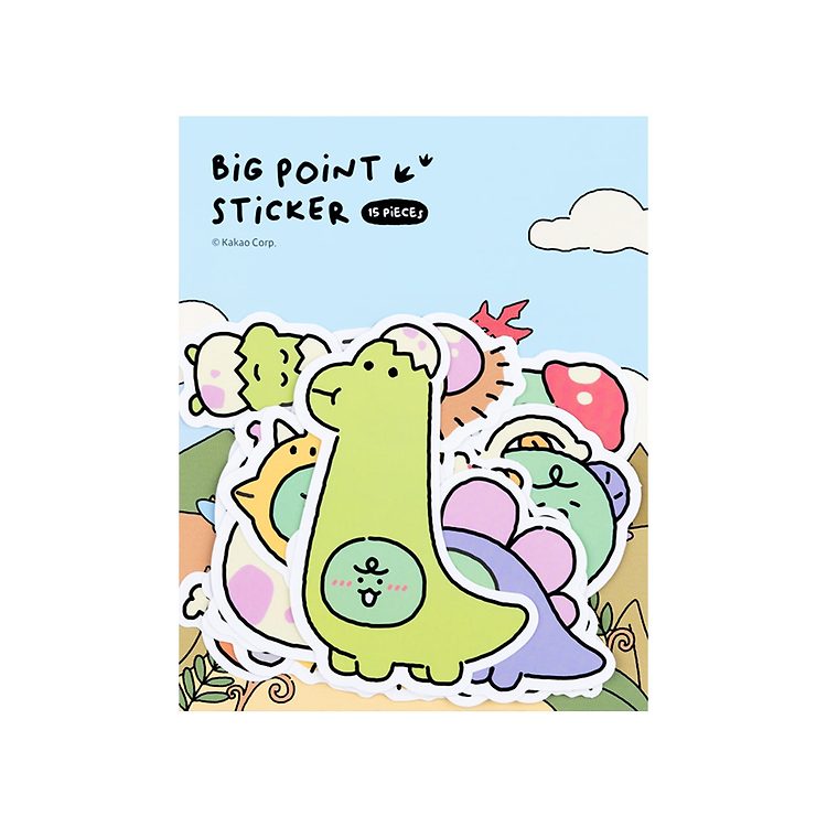 Kakao Friends - Jordy Dino Big Point Sticker