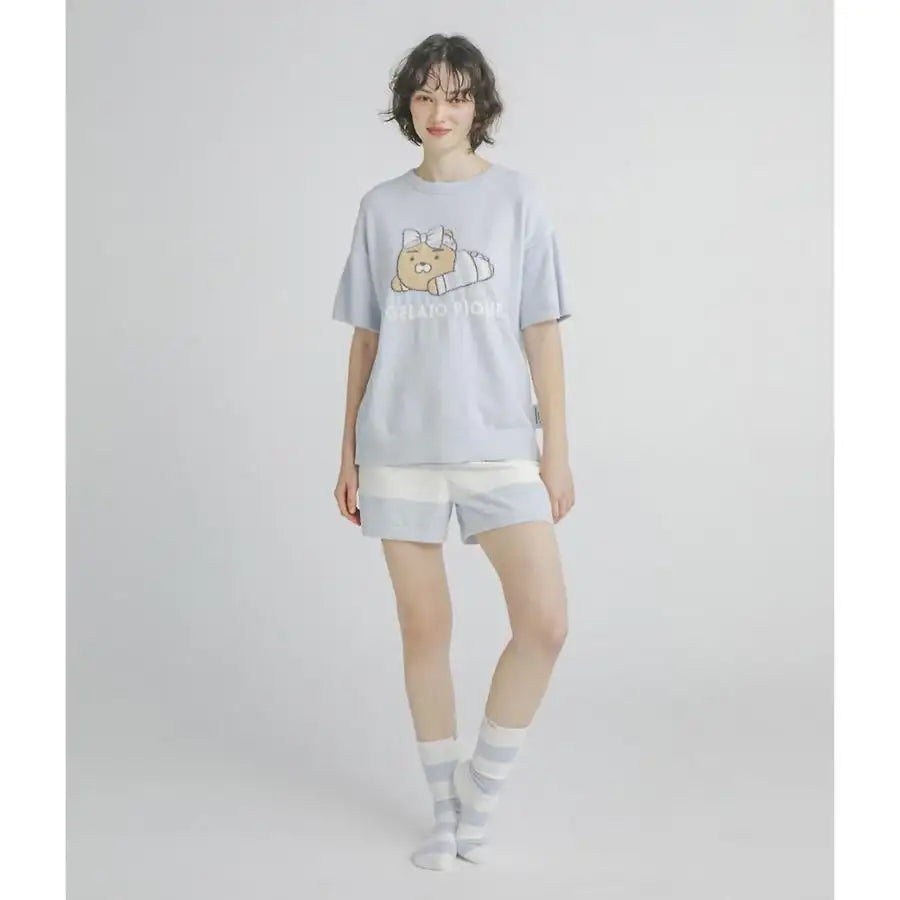 GELATO PIQUE X Kakao Friends - Ryan SMOOTHIE Pullover & Shorts Set - Kakao Friends - Pajama Set - Harumio