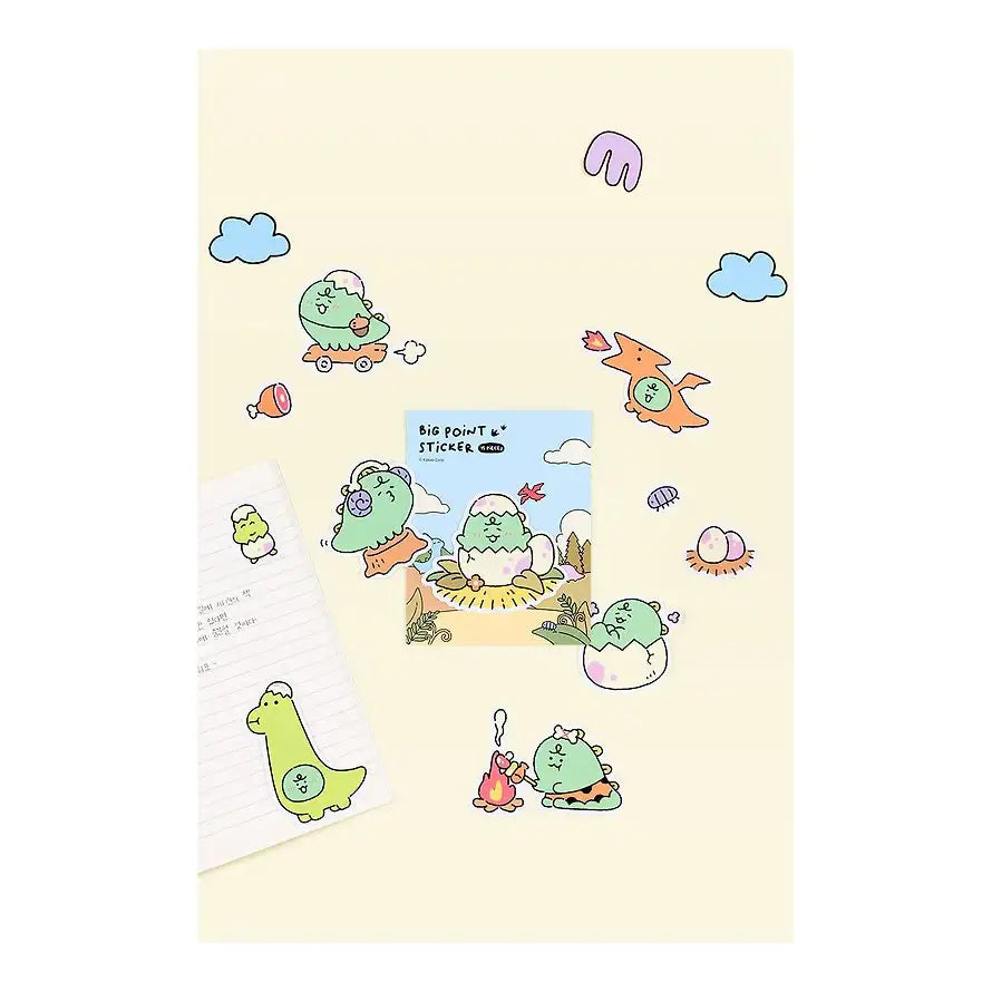 Kakao Friends - Jordy Dino Big Point Sticker