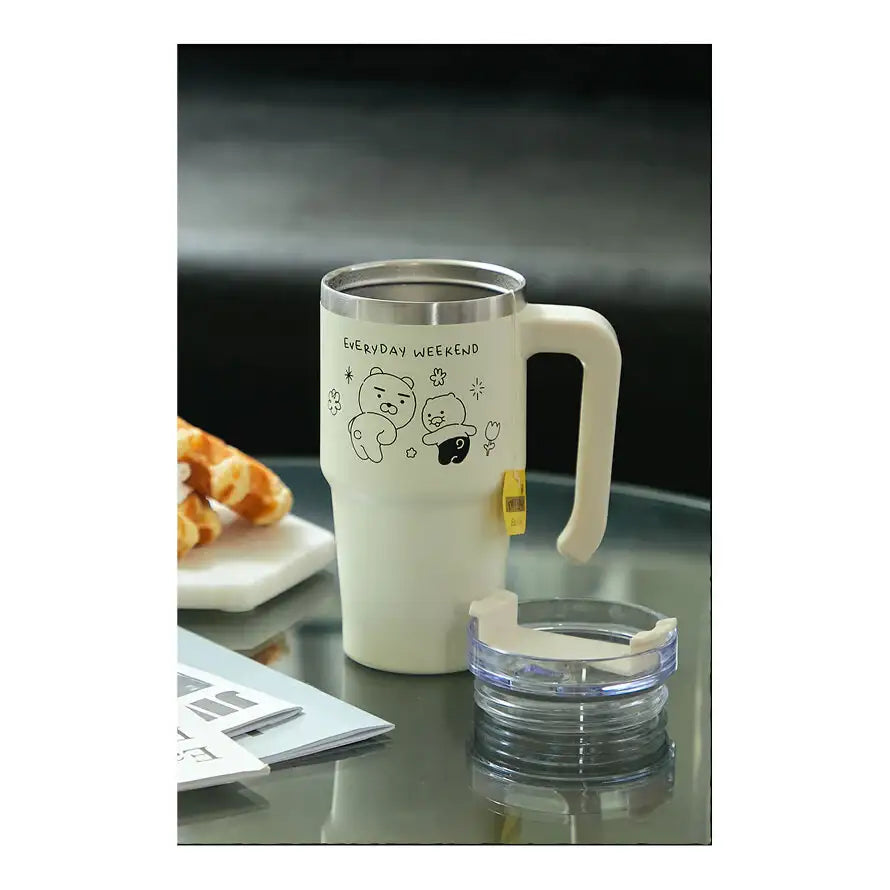 Kakao Friends - Doodle Doodle Ryan & Choonsik Mega Grip Tumbler - Kakao Friends - Home & Living, Accessories - Harumio