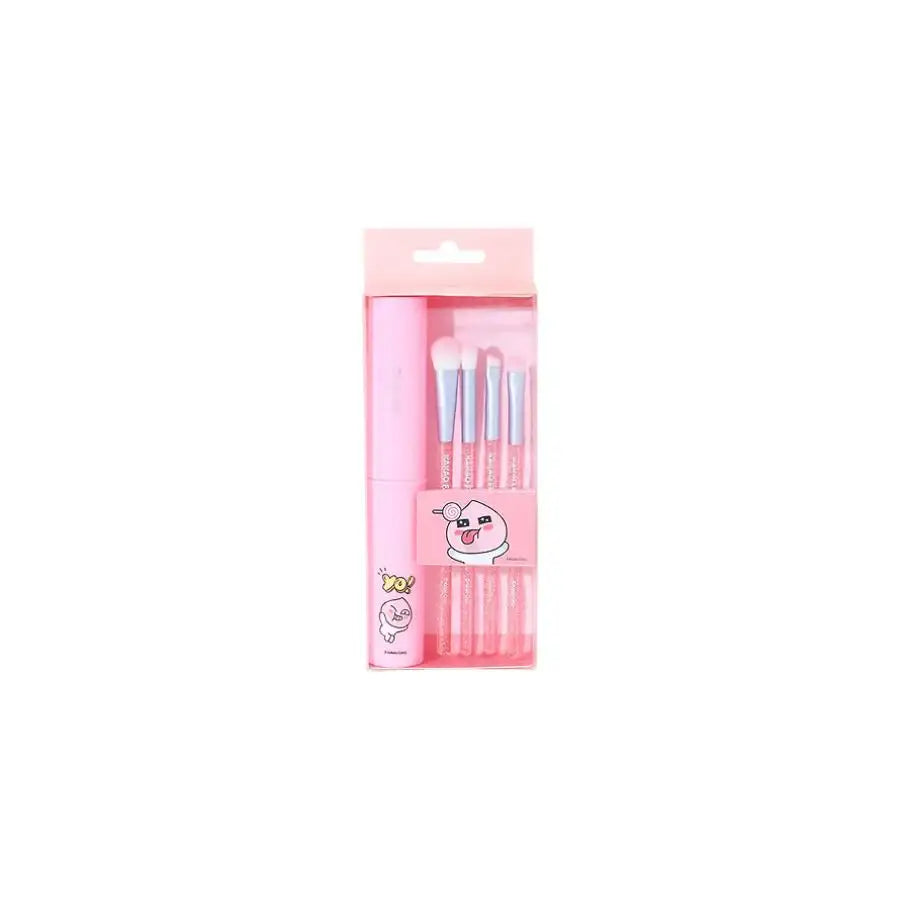 FLALIA x Kakao Friends - Apeach Brush Kit 4 Types - Kakao Friends - Makeup Brushes - Harumio
