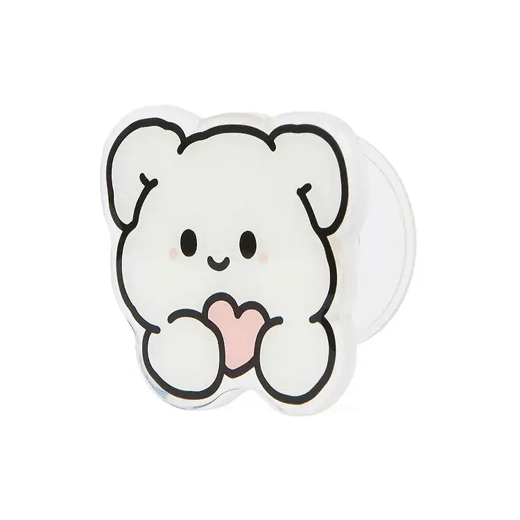 Kakao Friends - Cute Bear Heart Phone Grip - Kakao Friends - Home & Living, Accessories - Harumio
