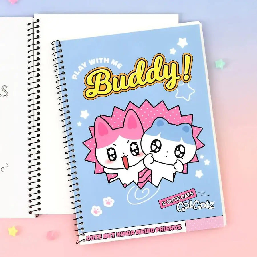 Kakao Friends - GOLGOLZ Practice Range Spring Notebook (Blue) - Kakao Friends - spring notebook - Harumio