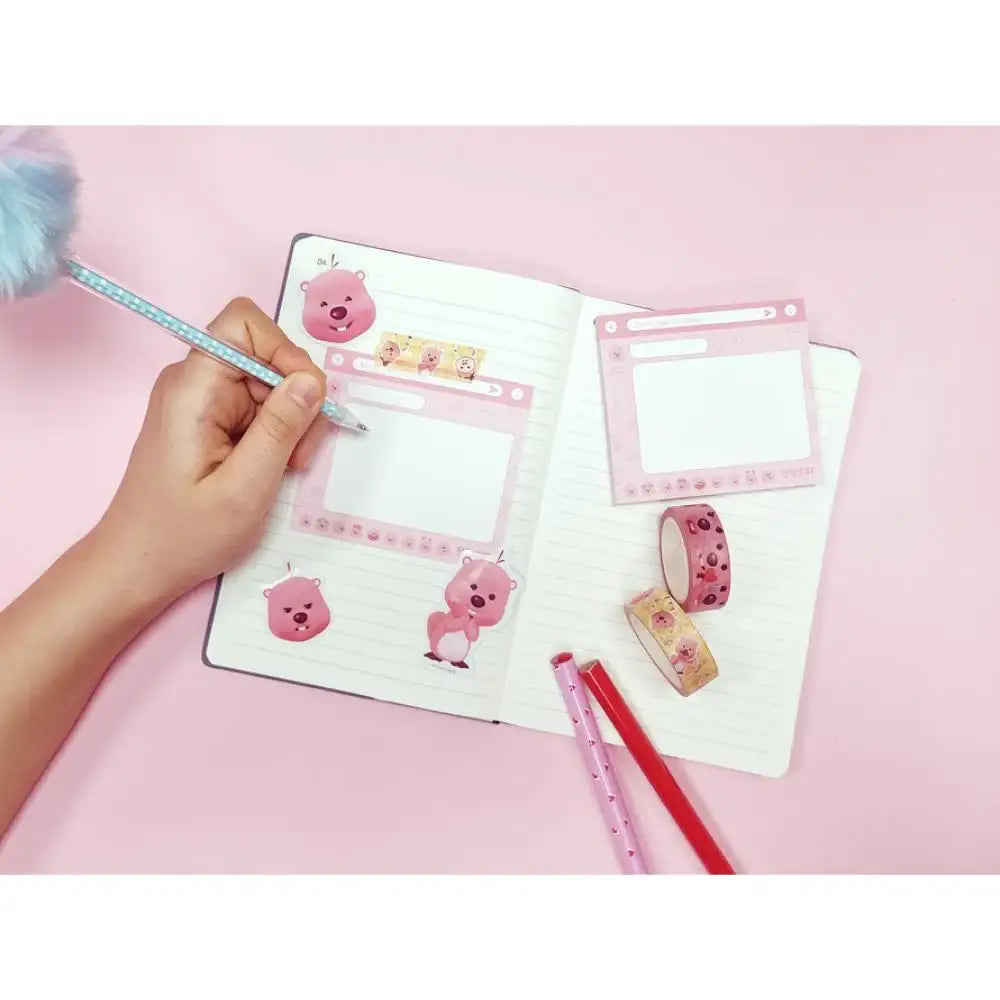 Kakao Friends x Zanmang Loopy - PVC Pouch & Note Set - Kakao Friends - Note set - Harumio