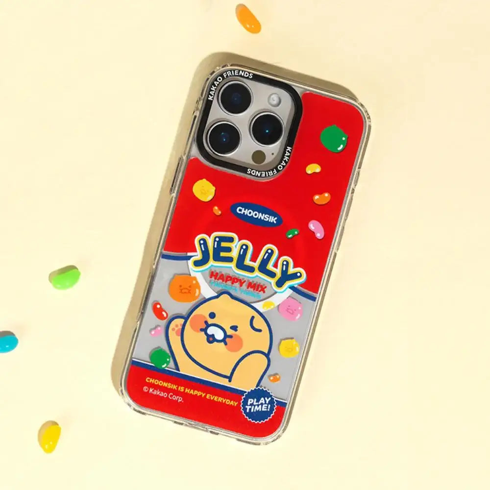 Kakao Friends - Choonsik Jelly Snack Clear Magnetic Case - Kakao Friends - Phone Case - Harumio