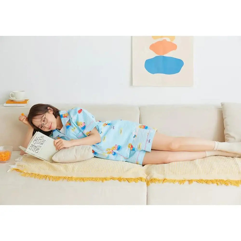 Kakao Friends - Choonsik Summer Holiday Cooling Pajamas Set - Kakao Friends - Pyjamas - Harumio