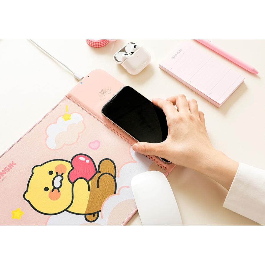 Kakao Friends - Choonsik Wireless Charging Mouse Pad (Pink)