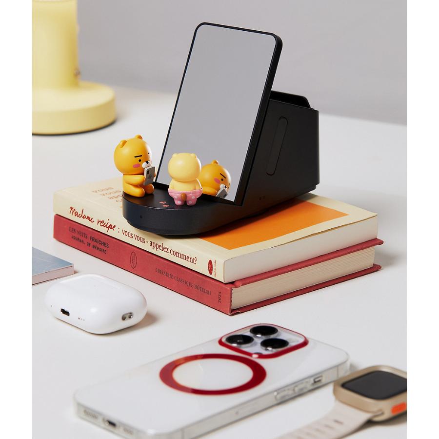 Kakao Friends - Ryan & Choonsik 3-in-1 Rotating Wireless Charging Stand