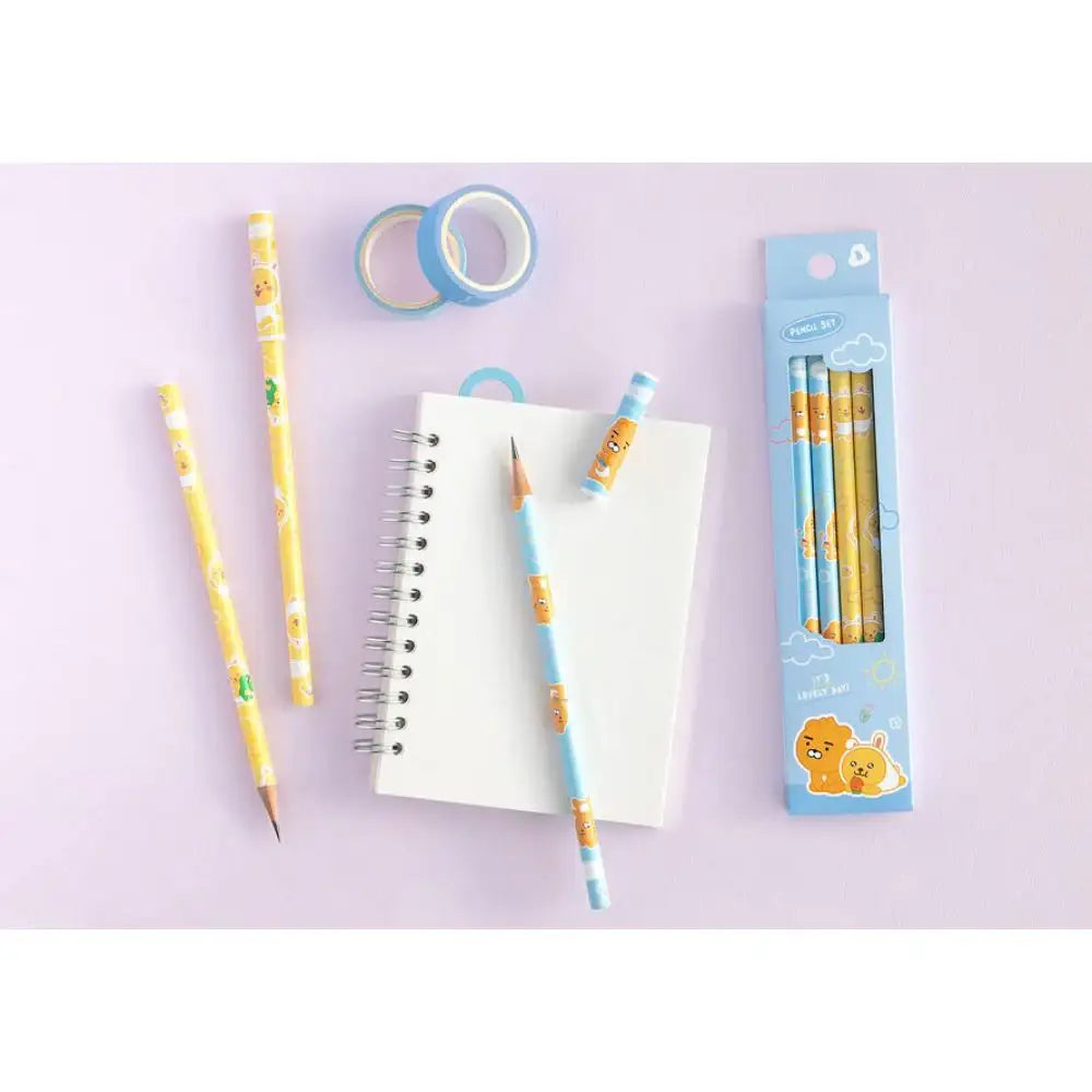 Kakao Friends - Little Ryan & Little Muzi Pencil Set - Kakao Friends - Home & Living, Accessories - Harumio