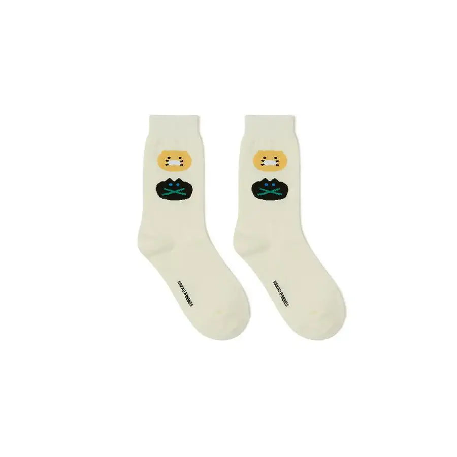 Daye Kim x Kakao Friends - Choonsik Ivory Socks - Daye Kim x Kakao Friends - Socks - Harumio