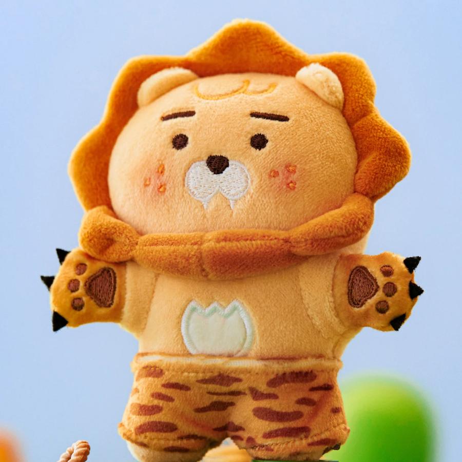 Kakao Friends - FRIENDZOO Lion Doll Keyring (Little Ryan)