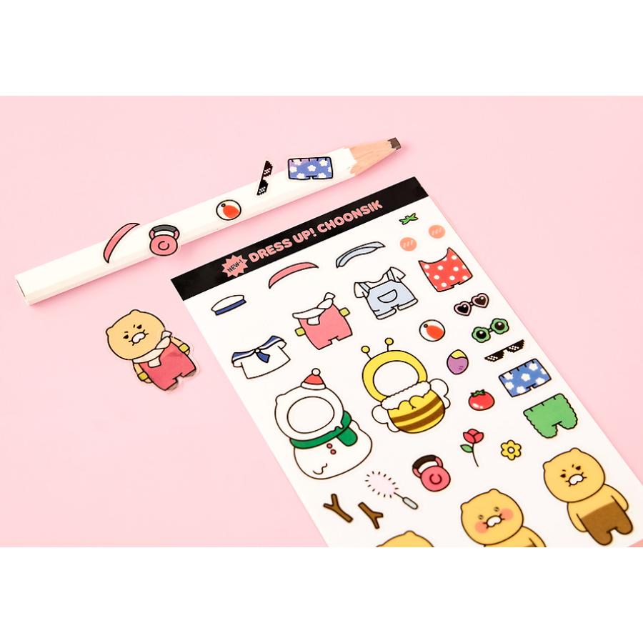 Kakao Friends - Choonsik Dress Up! Deco Sticker
