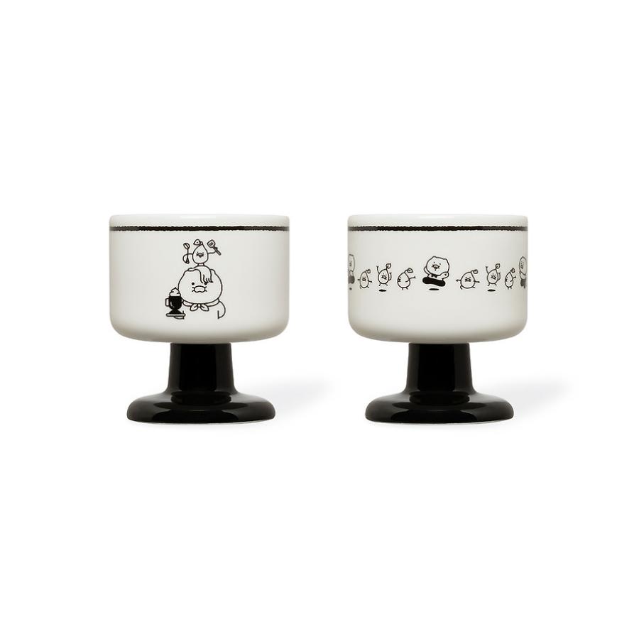 Black and White Chef x Kakao Friends - Choonsik Goblets 2-Piece Set