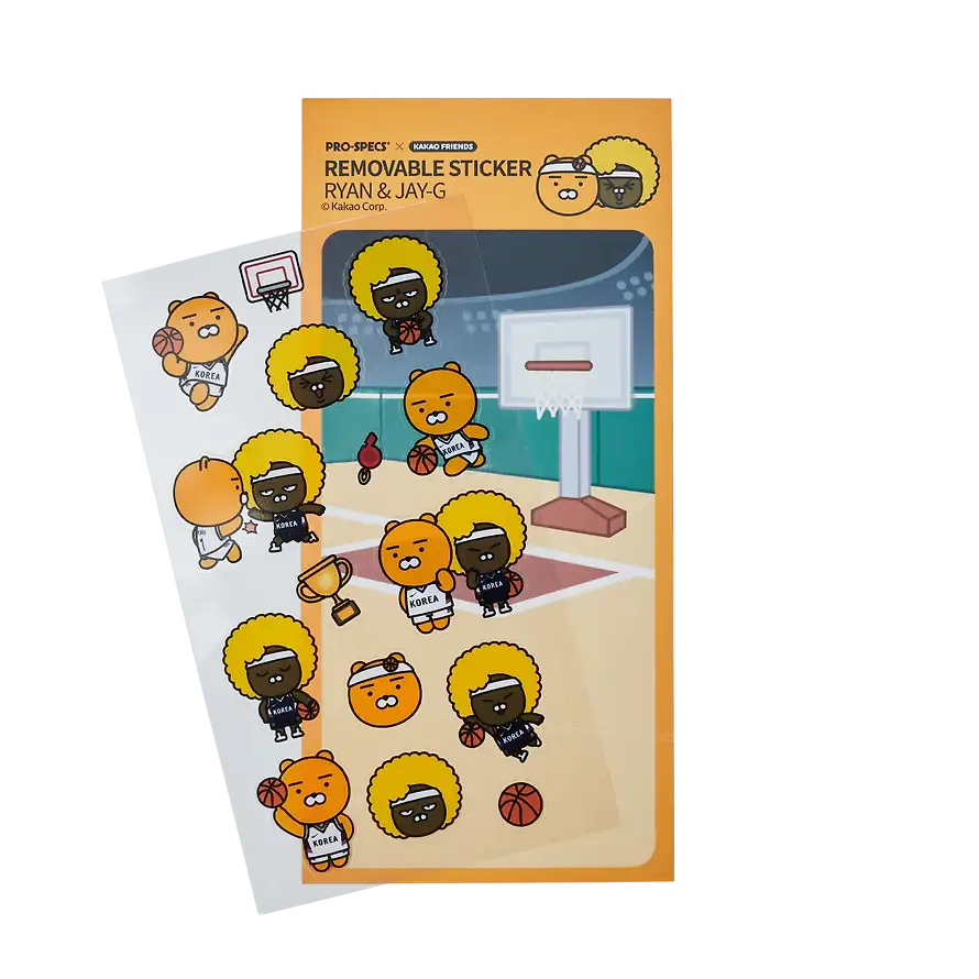 PRO-SPECS x Kakao Friends - Ryan & Jay-G Basketball Sticker Pack - Kakao Friends - Sticker - Harumio