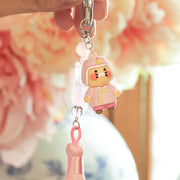 Kakao Friends - Hanbok Pink Figure Tassel Strap (Choonsik)