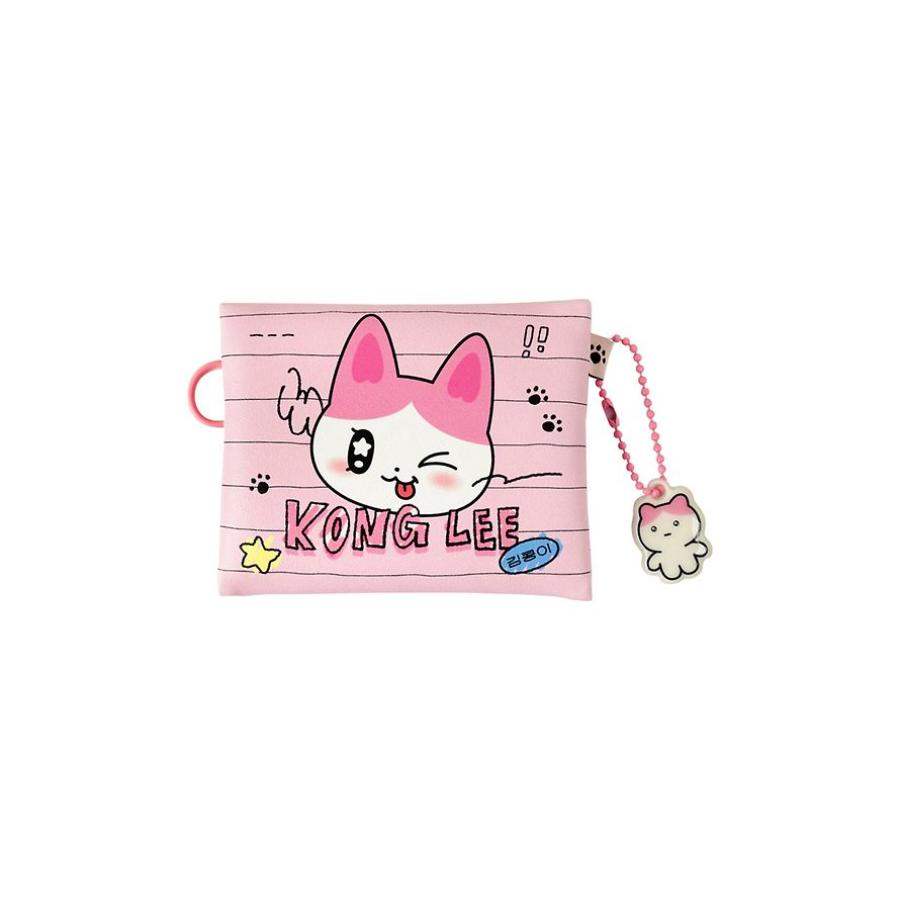 Kakao Friends - GOLGOLZ Mini Pouch & Keyring Set (Kong Lee) - Kakao Friends - Pouch - Harumio