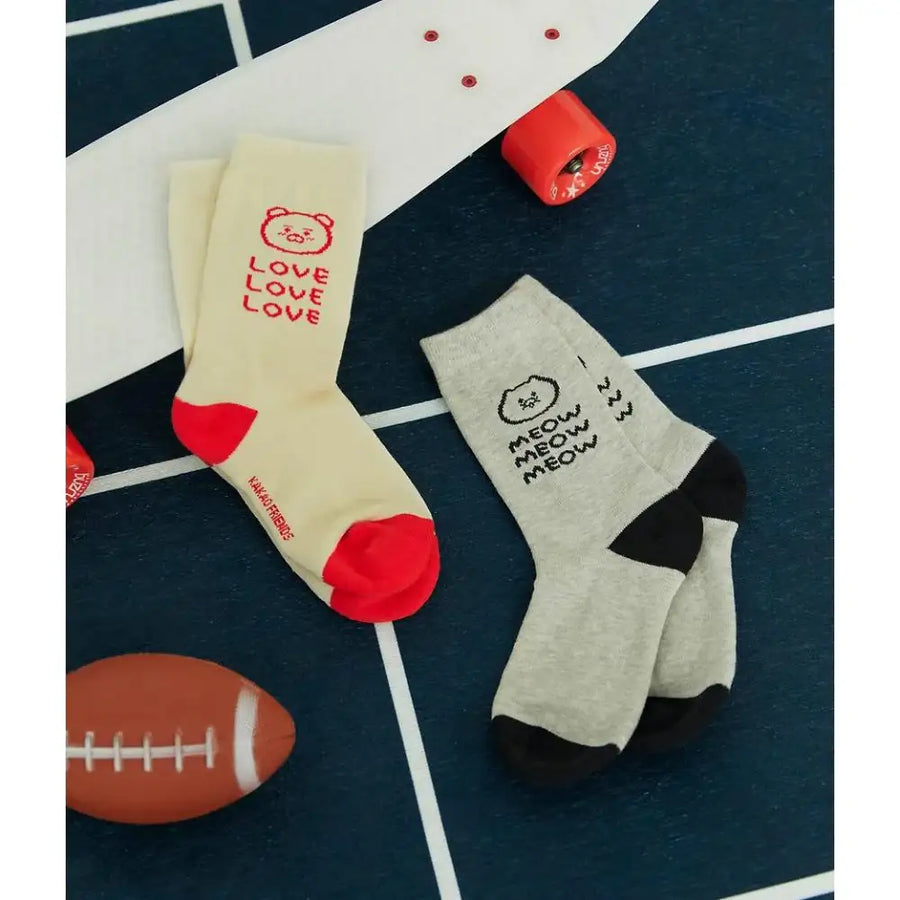Kakao Friends - Friends Soft Daily Socks - Kakao Friends - Socks - Harumio