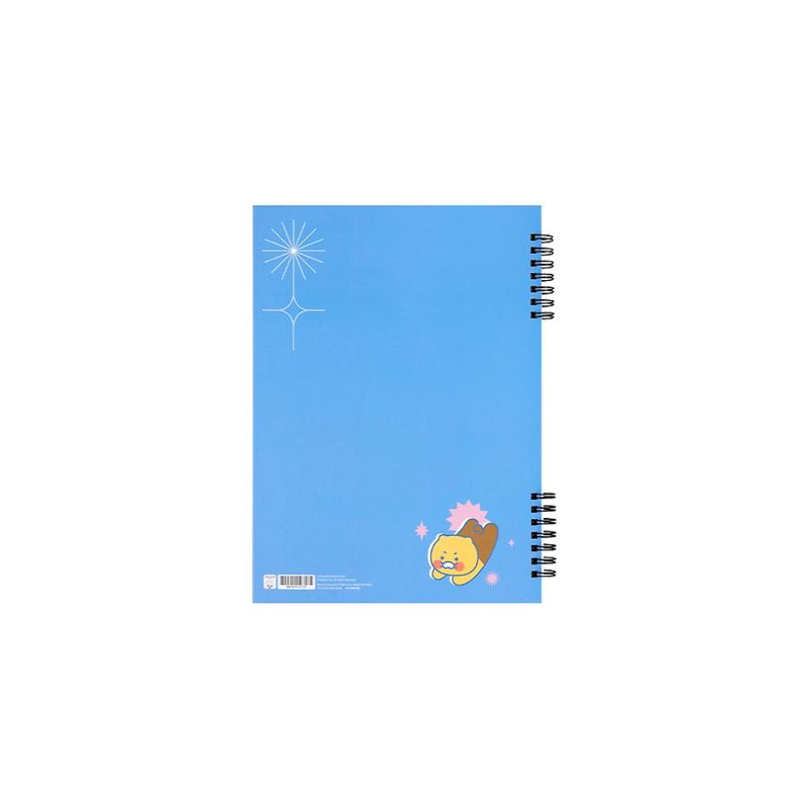 Kakao Friends - Vivid Hardcover Grid Spring Notebook (Ryan)