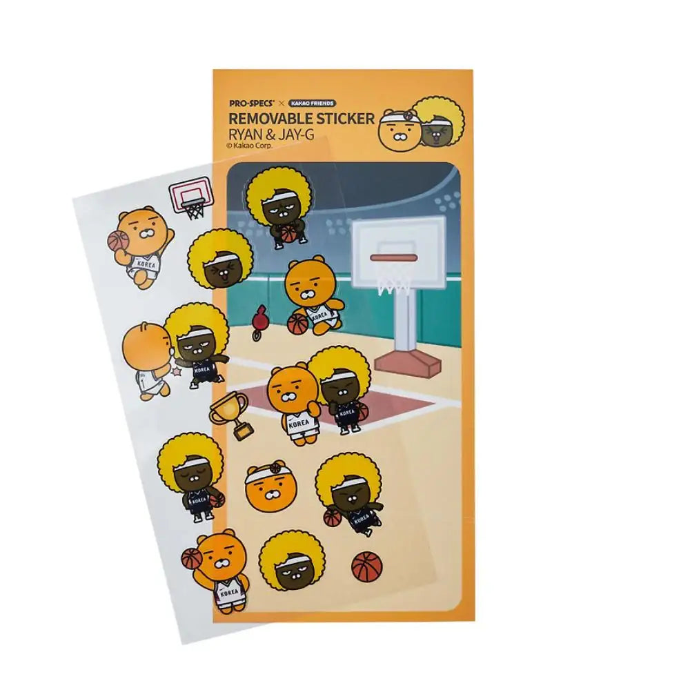PRO-SPECS x Kakao Friends - Ryan & Jay-G Basketball Sticker Pack - Kakao Friends - Sticker - Harumio