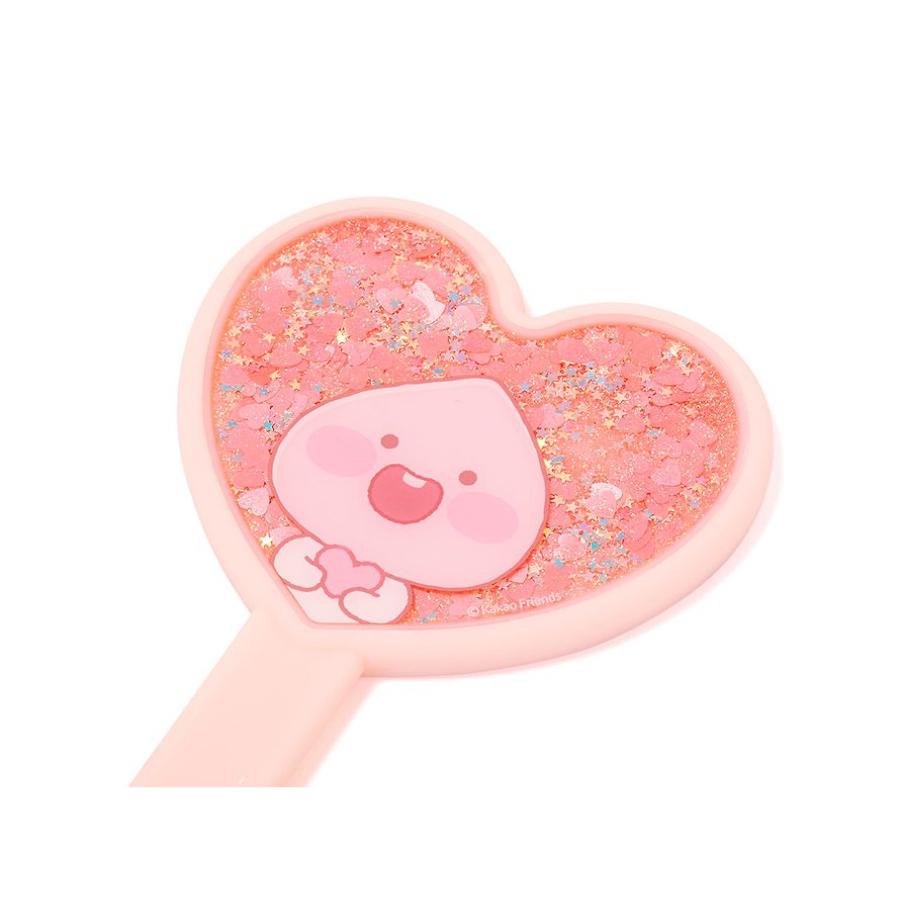 Kakao Friends - Lovely Apeach Glitter Hand Mirror