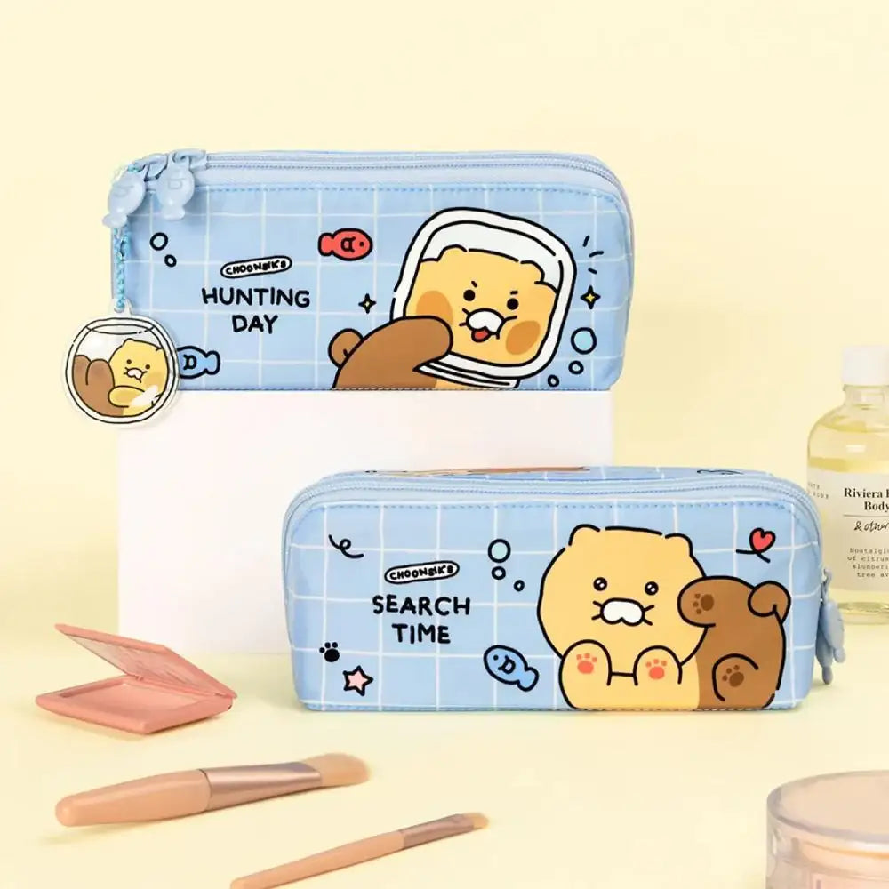 Kakao Friends - Choonsik Ordinary Partition Pouch - Kakao Friends - Pouch - Harumio