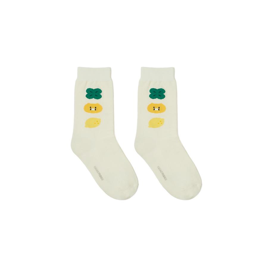 Kakao Friends - Lucky Day Choonsik Ivory Socks