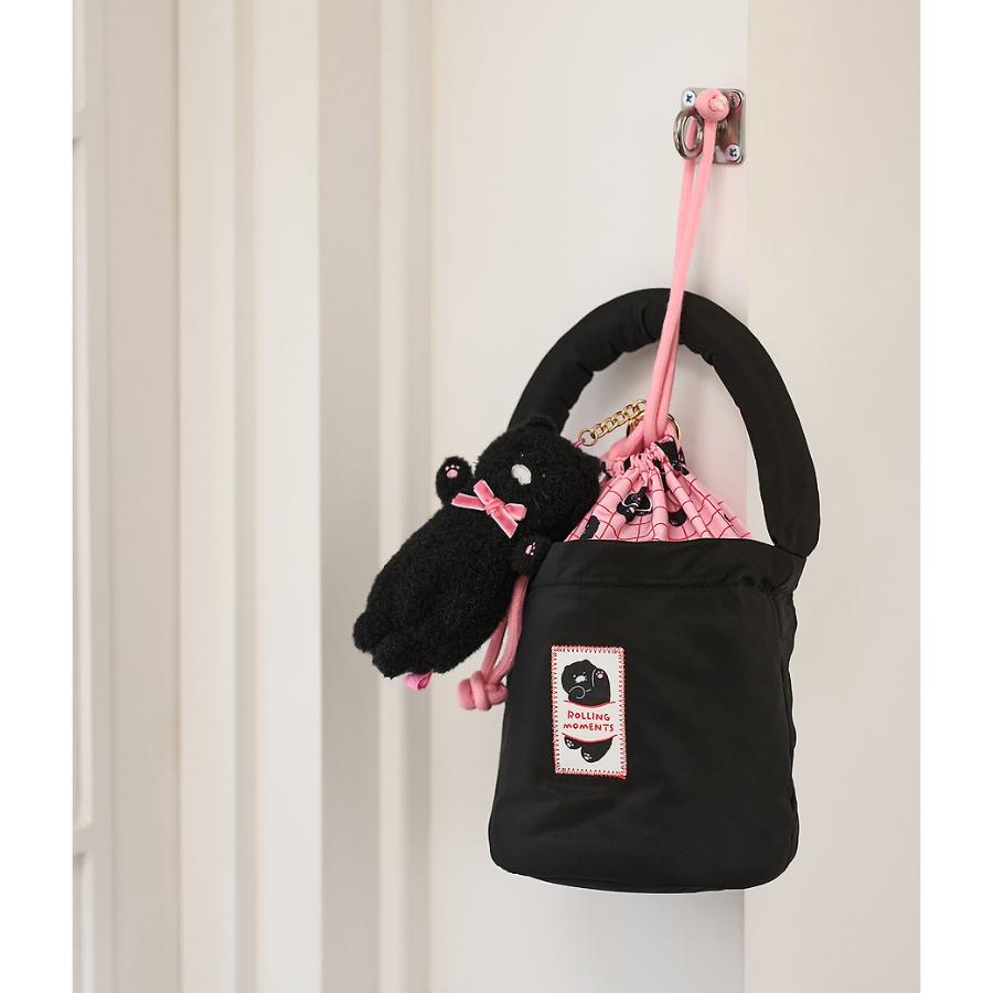 Kakao Friends - Black Choon Padded Pouch Bag (Choonsik)