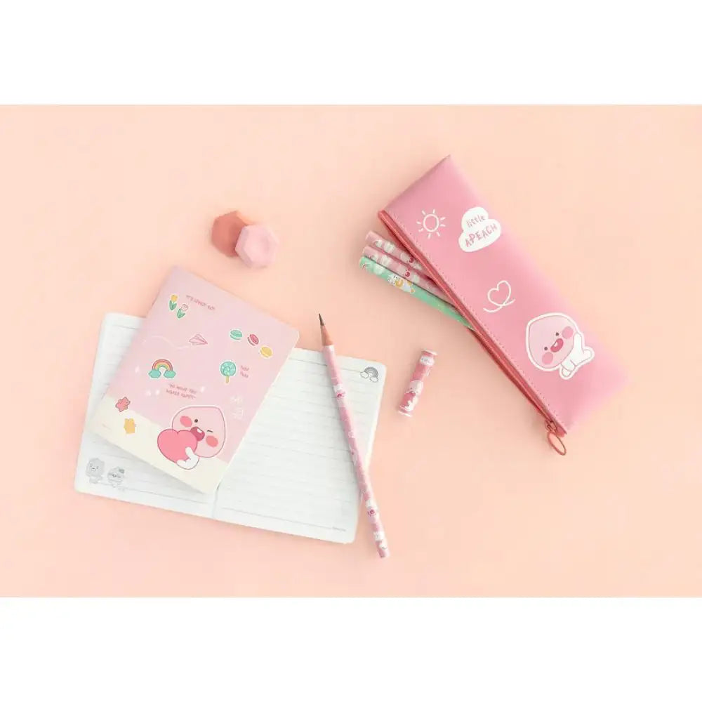 Kakao Friends - Lovely 4-Pencil Set (Little Apeach & Little Tube) - Kakao Friends - Home & Living, Accessories - Harumio