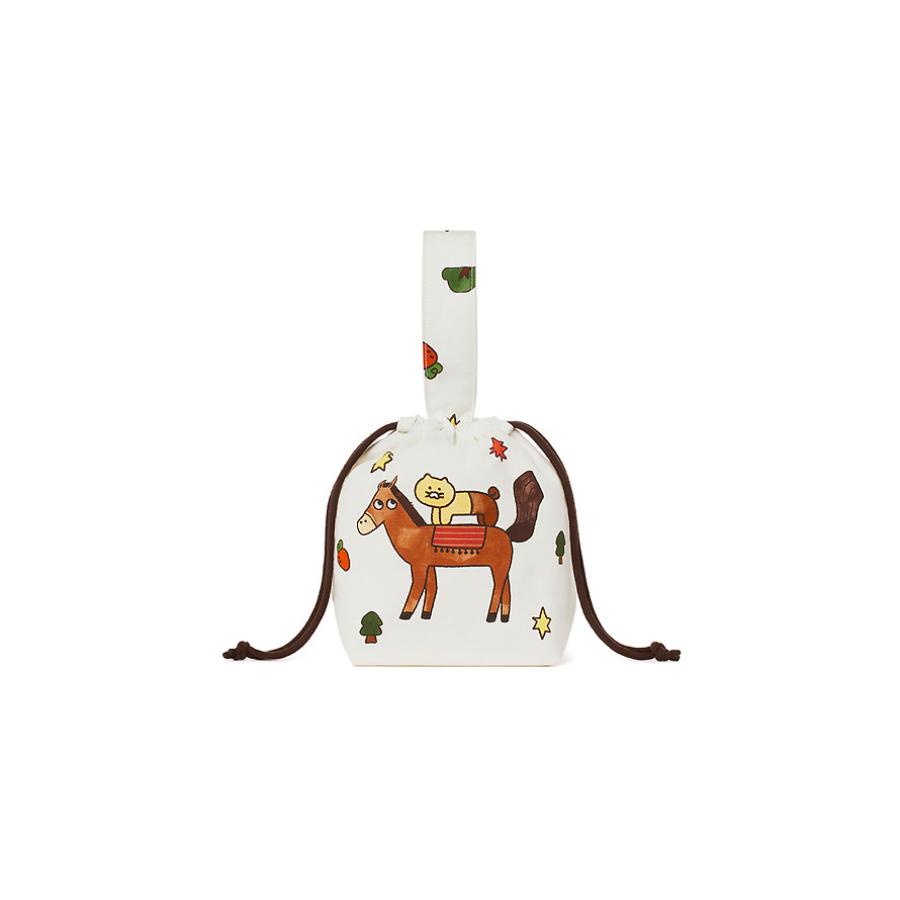 Kakao Friends - Lucky Pony Day Handle Pouch Bag (Choonsik)