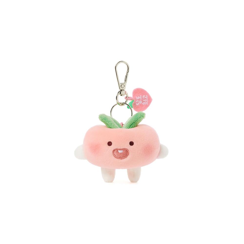 Kakao Friends - Peach Fresh Flat Peach Doll Keyring (Little Apeach)